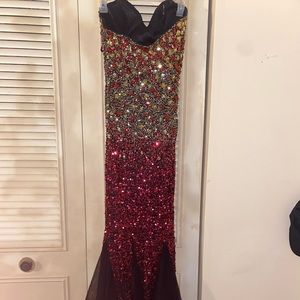 Mermaid style prom dress